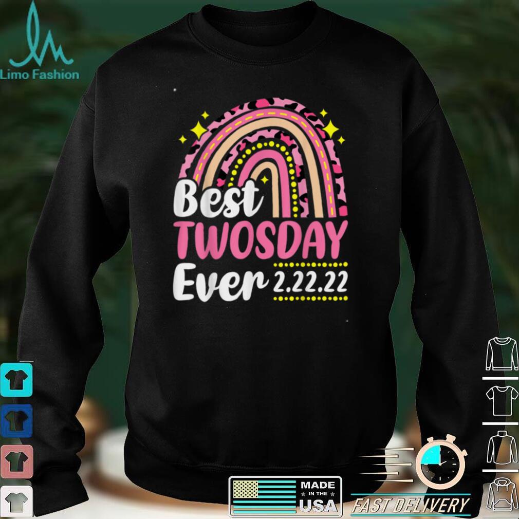 Happy Twosday 2022 Pink Leopard Best Twos Day Ever 2_22_22 T Shirt Hoodie, Sweater shirt