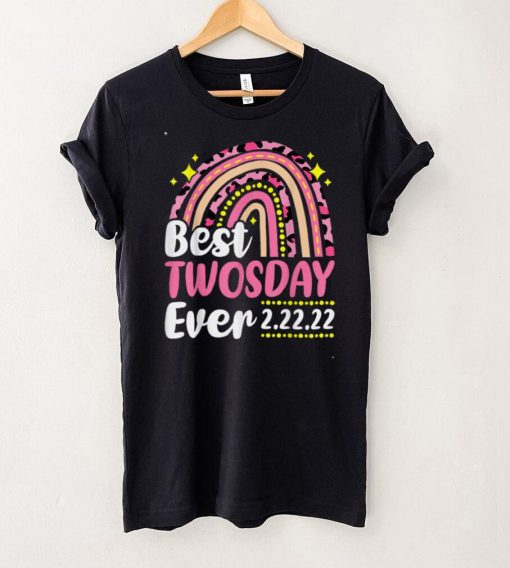 Happy Twosday 2022 Pink Leopard Best Twos Day Ever 2_22_22 T Shirt Hoodie, Sweater shirt