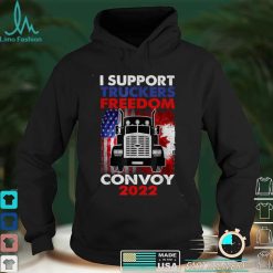 I support truckers freedom convoy 2022 USA and Canada T Shirt Hoodie, Sweater shirt