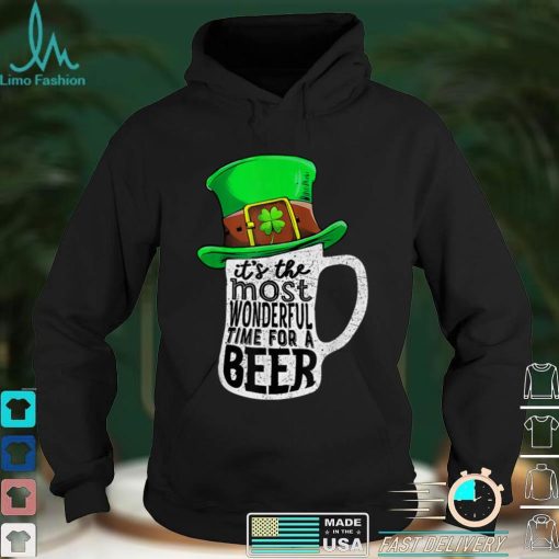 Its The Most Wonderful Time For A Beer Hat St Patricks Day T Shirt