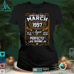 Legend March 1997 Vintage Gift 25 Year Old 25th Birthday T Shirt Hoodie, Sweater shirt