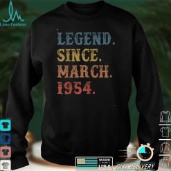Legend Since March 1954 68 Year Old Gifts 68th Birthday T Shirt
