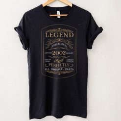 Legends Born In 2002 t shirts Aged Perfectly Original Parts T Shirt Shirt
