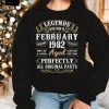 Legends February 1982 Gift 40 Year Old 40th Birthday Gifts T Shirt