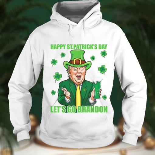 Let's Go Shamrock Brandon Happy St Patrick Day Trump Beer T Shirt