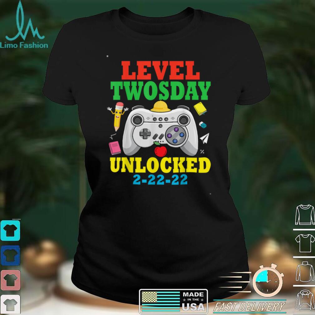 Level Twosday Unlocked 2 22 22 Gamer Twos Day 2022 Boys T Shirt Hoodie, Sweater shirt