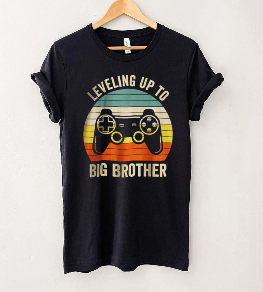Leveling up to Big Brother 2022 funny gamer vintage kids men T Shirt