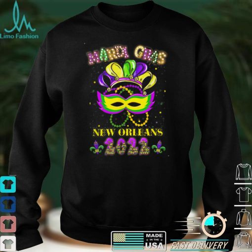 Mardi Gras 2022 New Orleans Costume Mask Design T Shirt