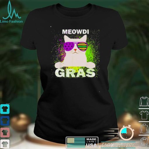 Mardi Gras Kitten Cat Meowdi Gras Costume shirt