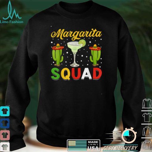 Margarita Squad Mexican Hat Happy Cinco De Mayo T Shirt