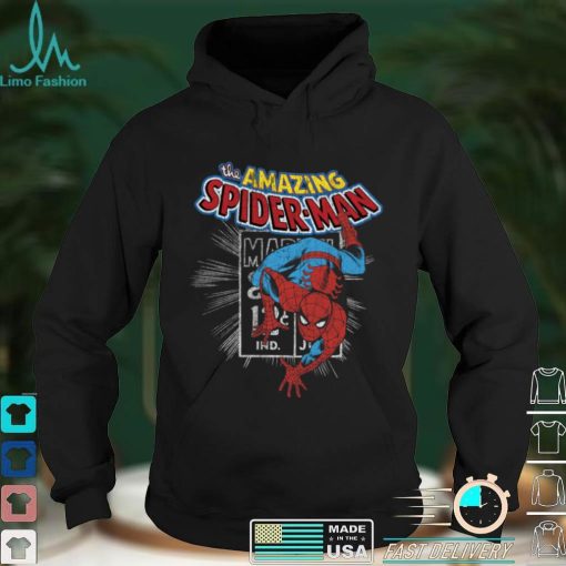 Marvel The Amazing Spider Man Vintage Comic Poster Pullover Hoodie