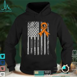 Multiple Sclerosis Awareness USA American Flag MS Ribbon T Shirt