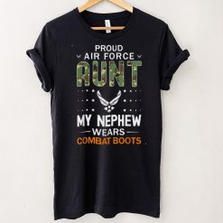 My Nephew Wears Combat Boots Proud Air Force Aunt Army T Shirt