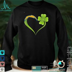 New Official Irish Patrick Day Shamrock Heart Football Team Los Angeles Charger T Shirt