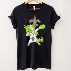 New Official Irish St Patrick Day Dabbing Unicorn Football New Orleans Saint T Shirt
