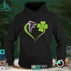 New Official Irish St Patrick Day Shamrock Heart Football Team Atlanta Falcon T Shirt