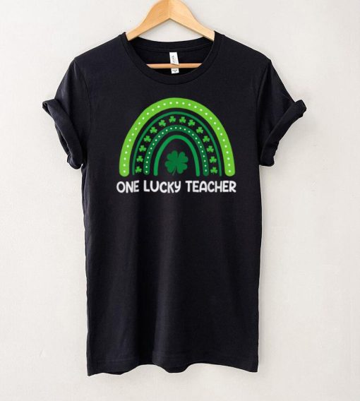 One Lucky Teacher Rainbow St Patricks Day Appreciation T Shirt