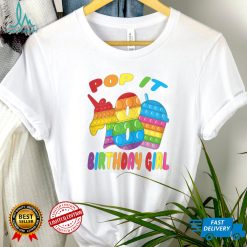 Pop It 8th Birthday Girl Fidget Pop Unicorn & Juice Pop It T Shirt