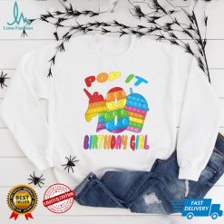 Pop It 8th Birthday Girl Fidget Pop Unicorn & Juice Pop It T Shirt