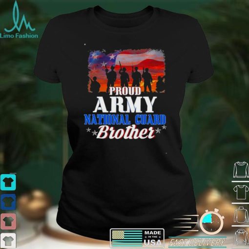 Proud Army National Guard Brother U.S Flag Shirt