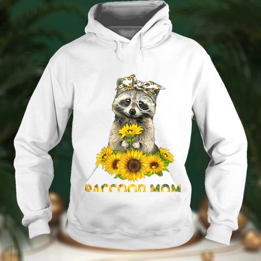 Raccoon Mom Sunflower Cute Glass For Mother's Day T Shirt