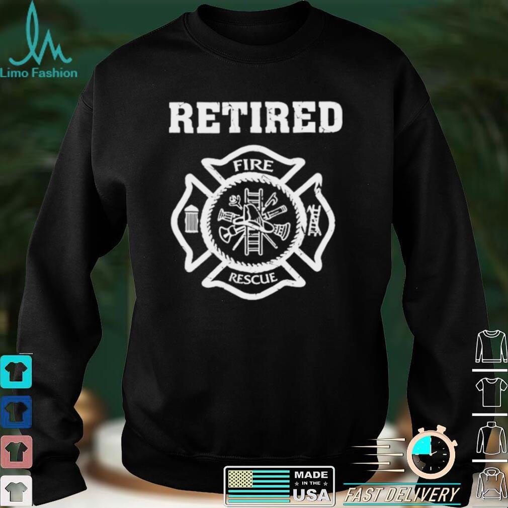 Retired Firefighter Badge shirt