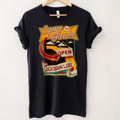 Ron DeSantis Escape To Florida Vinatge (Front and Back) T Shirt