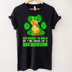 St Patricks Day My Heart Is Held By The Paws Of A Red Dachshund Shirt