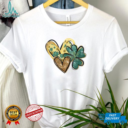 St Patricks Day shirt Irish Lucky Shamrock Heart Clover T Shirt