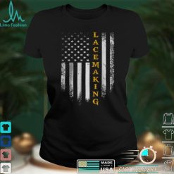 Vintage USA American Flag Lace Making Lace Maker T Shirt