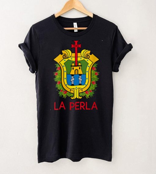 Womens La Perla Veracruz Estado De Mexico Escudo Eagle Aguila V Neck T Shirt Shirt