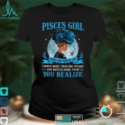 Womens Pisces Girls Black Queen February March Birthday T Shirt Shirt