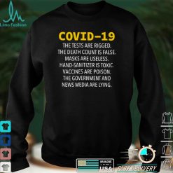 ovid 19 The Tests Are Rigged The Death Count Is False Shirt