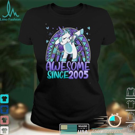 17th Birthday Rainbow 17 Year Old Dabbing Unicorn Girl Gifts T Shirt