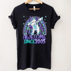 17th Birthday Rainbow 17 Year Old Dabbing Unicorn Girl Gifts T Shirt