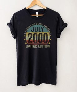 22 Year Old Gifts July 2000 Limited Edition 22th Birthday T Shirt B09VXJ2W8B