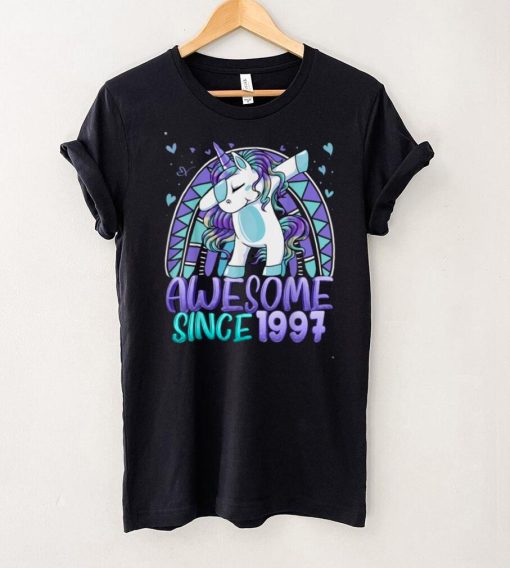 25th Birthday Rainbow 25 Year Old Dabbing Unicorn Girl Gifts T Shirt