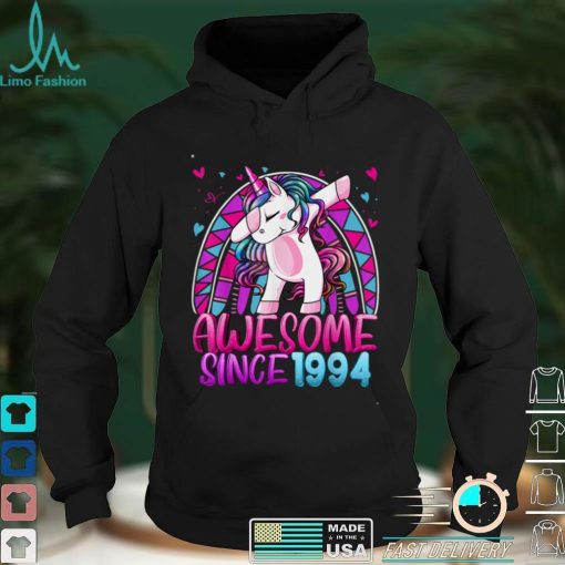 28th Birthday Rainbow 28 Year Old Dabbing Unicorn Girl Gifts T Shirt