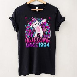 28th Birthday Rainbow 28 Year Old Dabbing Unicorn Girl Gifts T Shirt