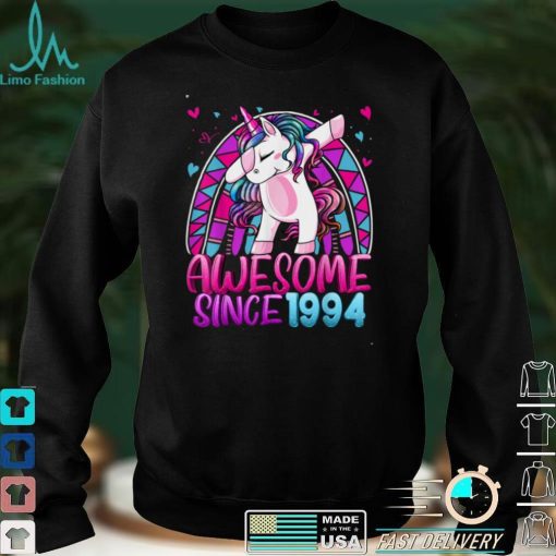 28th Birthday Rainbow 28 Year Old Dabbing Unicorn Girl Gifts T Shirt