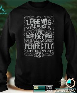 55th Birthday Vintage Legend Were Bon in June 1967 55 Years T Shirt B09VXFX9H6