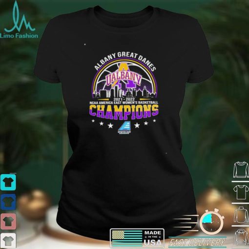 Albany Great Danes 2021 2022 Ncaa American East Women’s Basketball Champions logo T shirt