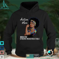Autism Mom Indestructible Autism Awareness Black Women Gift T Shirt