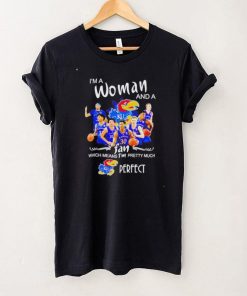 Best i’m a woman and a Kansas Jayhawks fan shirt