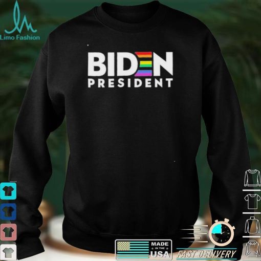 Biden President LGBT Gay Pride Rainbow T Shirt