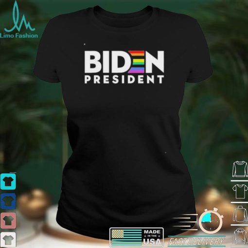 Biden President LGBT Gay Pride Rainbow T Shirt