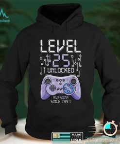 Birthday Gamer Level 25 Years Unlocked Awesome Since 1997 T Shirt B09VYX8V7N