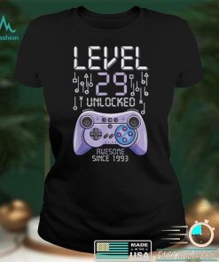 Birthday Gamer Level 29 Years Unlocked Awesome Since 1993 T Shirt B09VYX6RRS