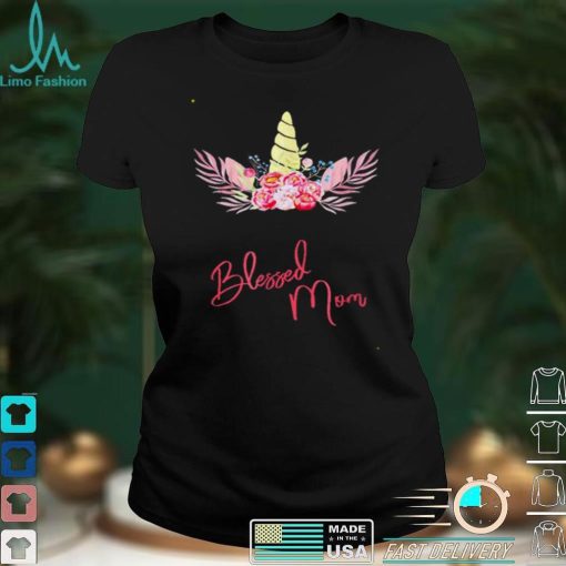 Blessed Mom Cute Unicorn shirt