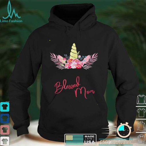 Blessed Mom Cute Unicorn shirt